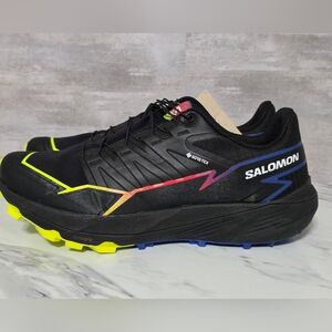 Salomon Men's Black and Neon Trail Shoes